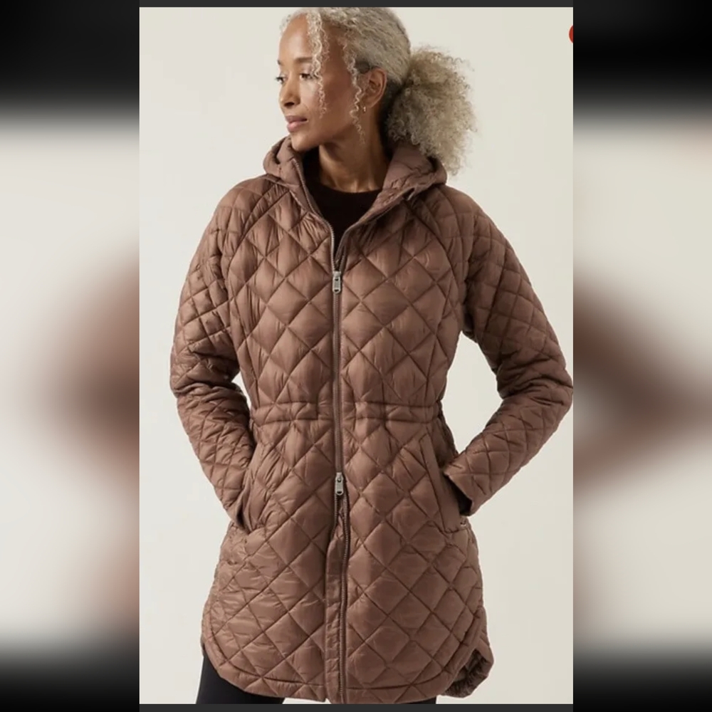 New Athleta Whisper Featherless Parka Puffer Jacket